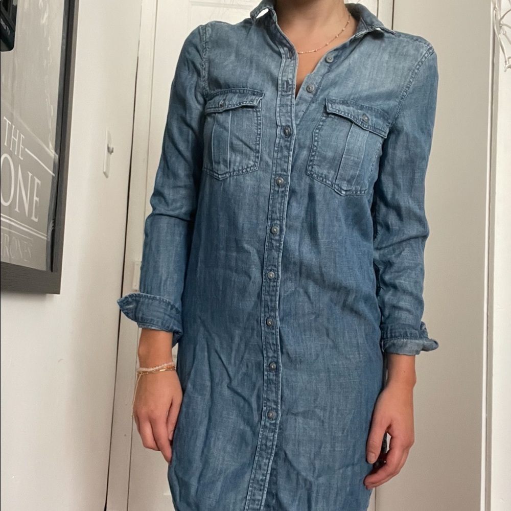 American Eagle chambray shirt dress XXS